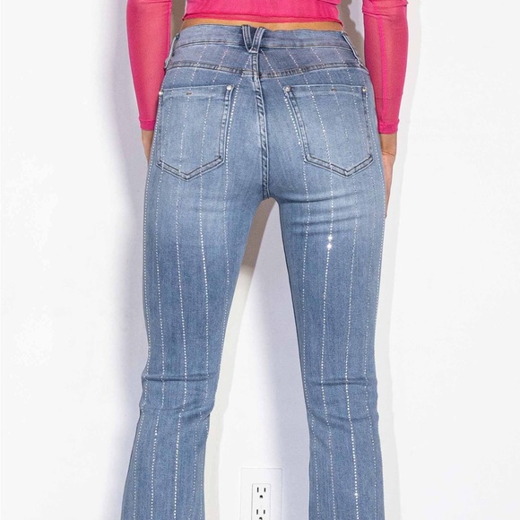 Rhinestone' Boot Cut Jeans ✨✨✨ - Picture 6 of 6